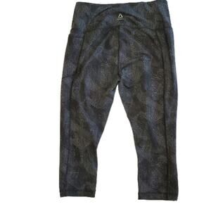 Reebok Workout Athletic Leggings Pants Activewear Athleisure Crop Pants Large